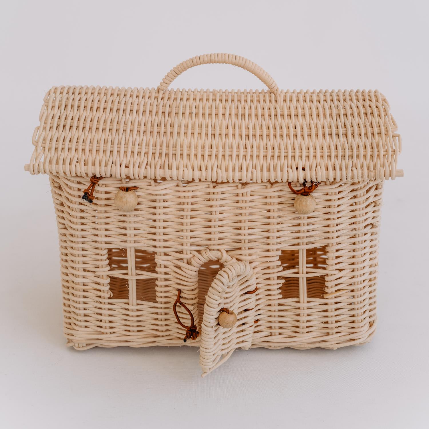 Sac maison en rotin