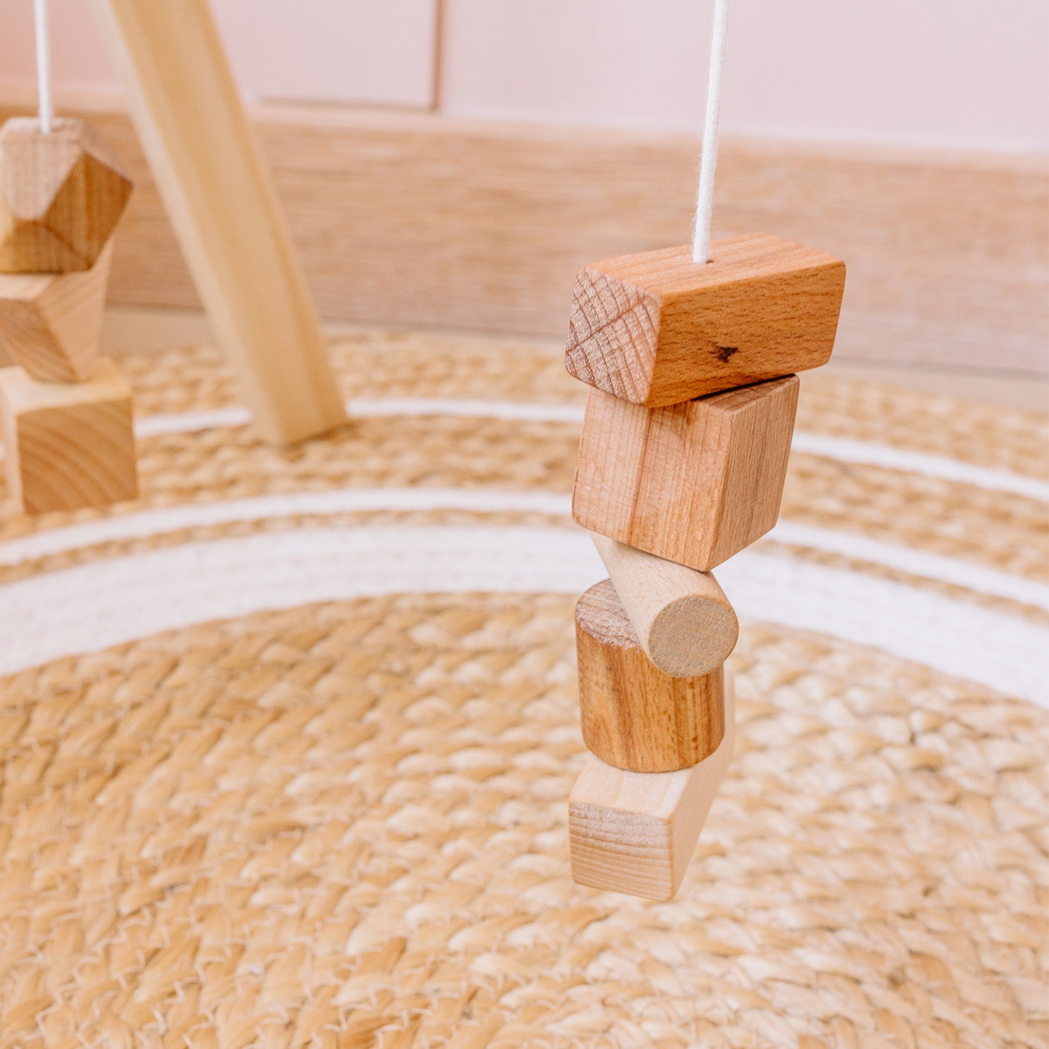 Wooden baby gym